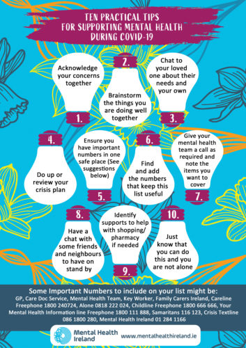 Top Ten Tips for Supporting Mental Health During Covid 19