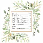 Book Contents of the Creativity for Wellbeing Workbook