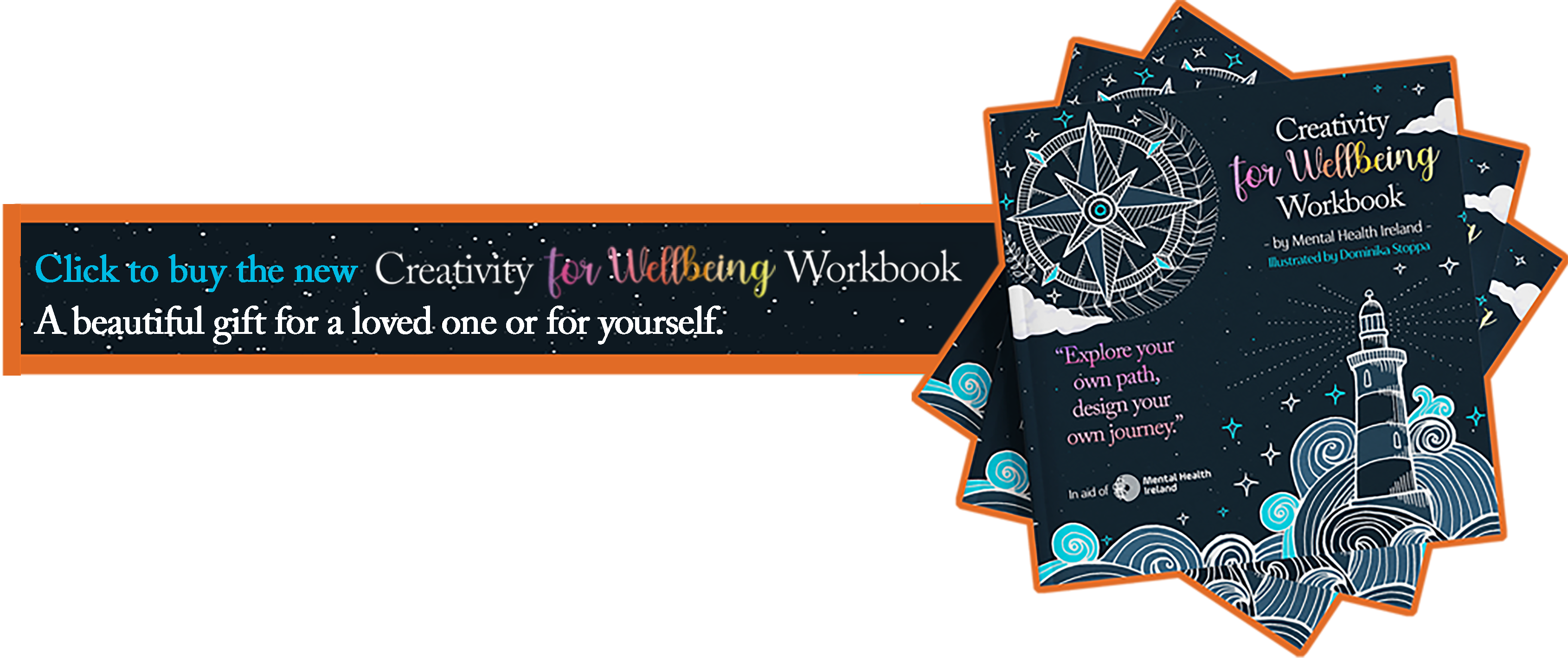 Click to buy the new Creativity for Wellbeing Workbook