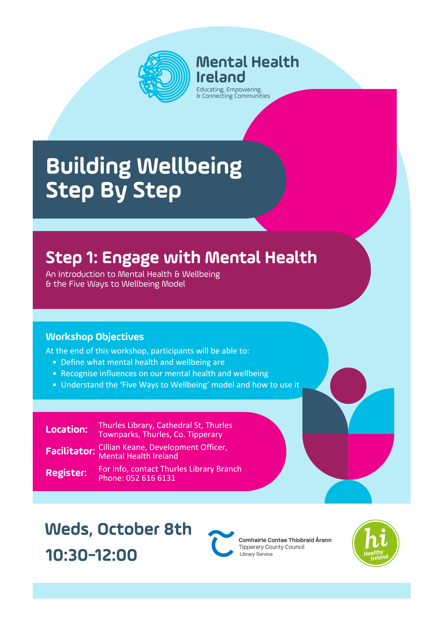 Thurles Library – Mental Health and Wellbeing Workshop